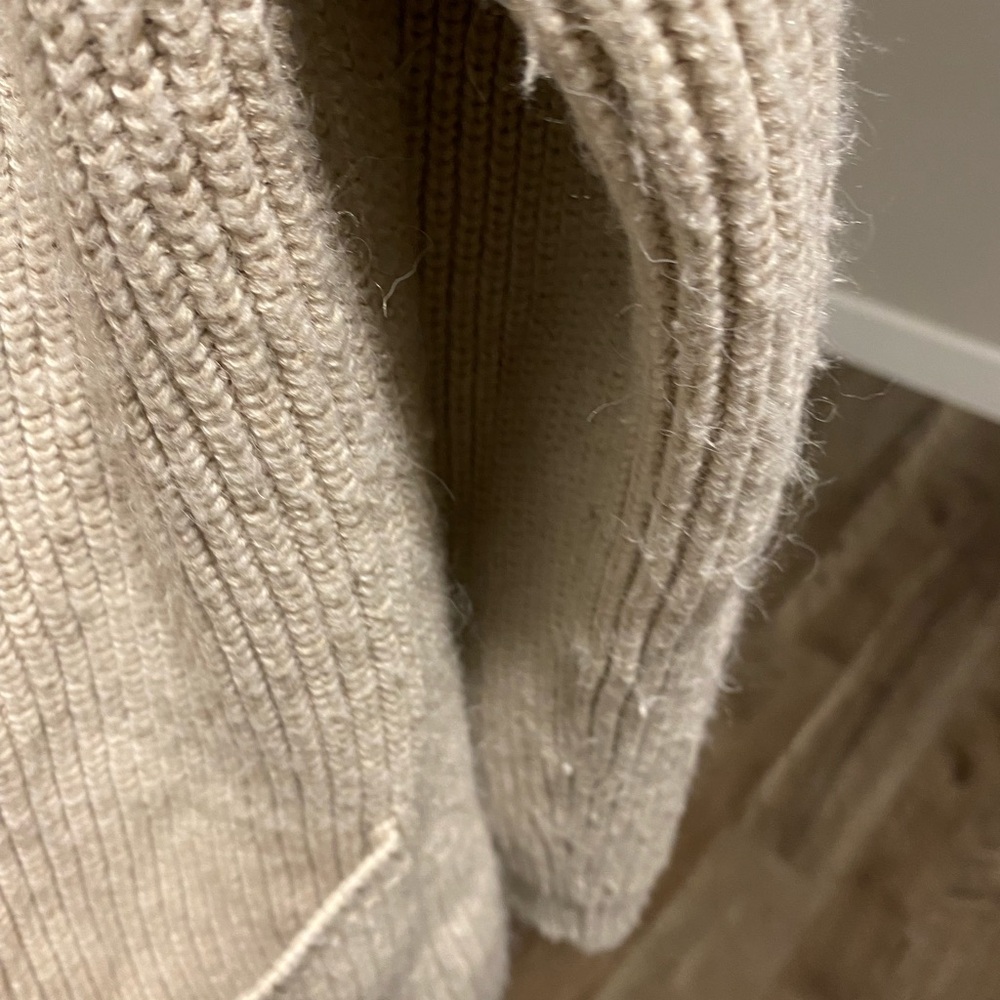 GAP Cream Women's Cardigan Grandpa Sweater Large - Picture 6 of 10